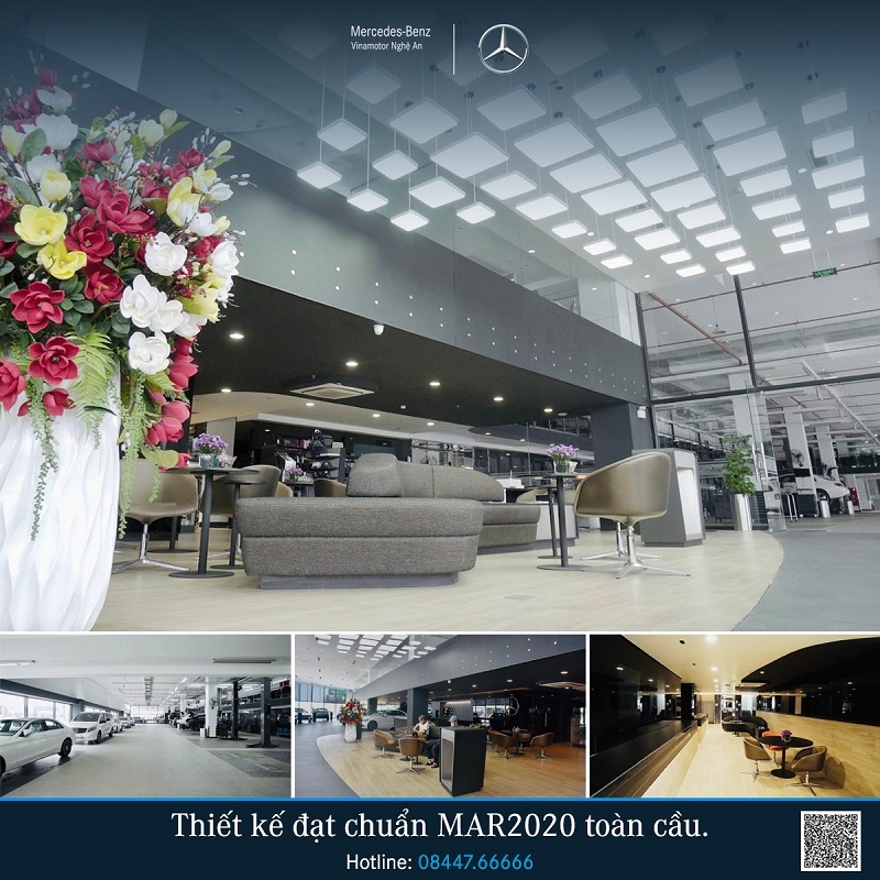 Khám phá showroom xe Mercedes Nghệ An 5 sao đạt tiêu chuẩn MAR 2020 toàn cầu